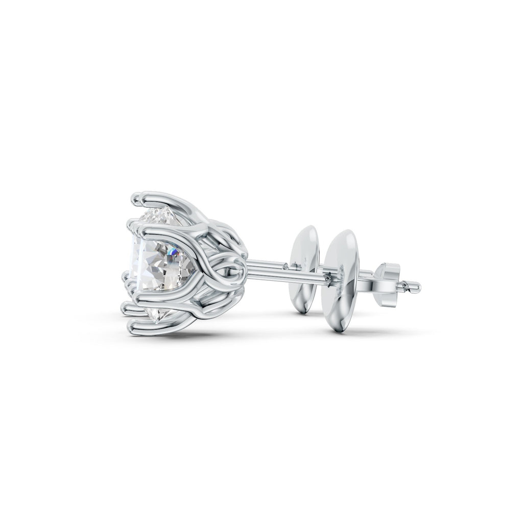 Round Cut Lab-Grown Diamond Stud Earrings