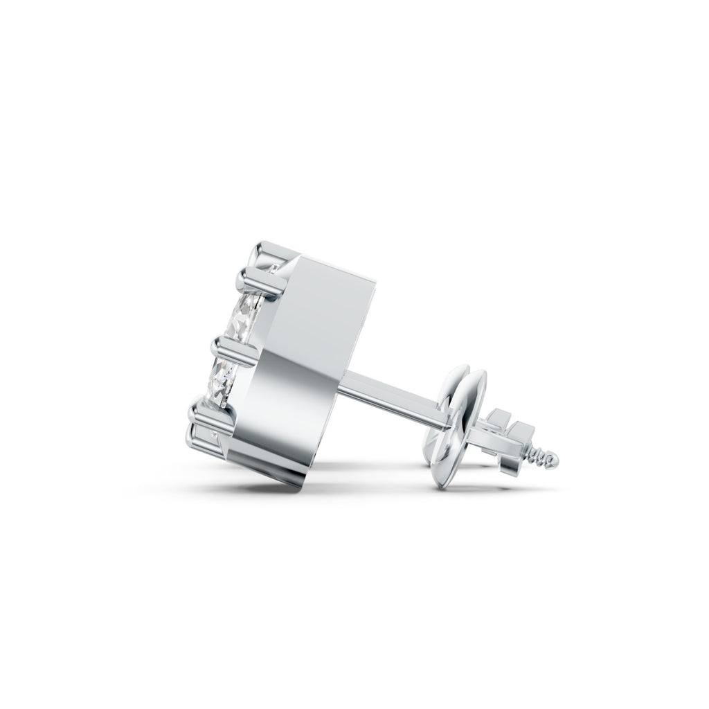 Cushion-Cut Lab-Grown Diamond Stud Earrings
