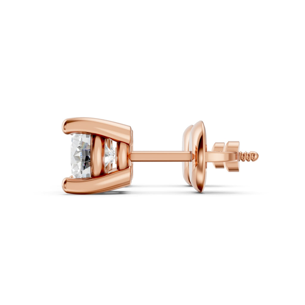 Round Brilliant Lab-Grown Diamond Stud Earrings