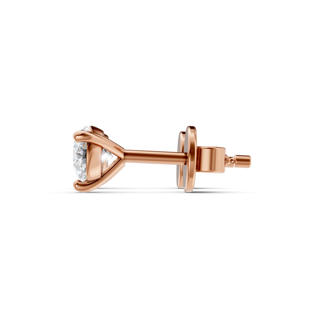 Round Brilliant Lab-Grown Diamond Stud Earrings