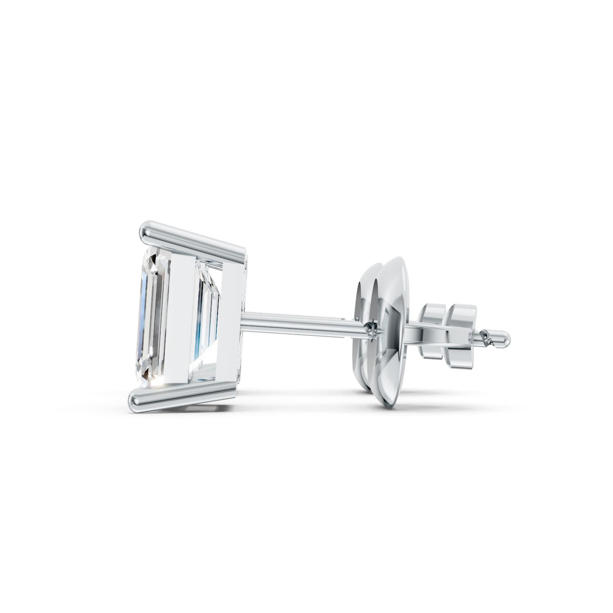 Lab-Grown Diamond Emerald-Cut Stud Earrings