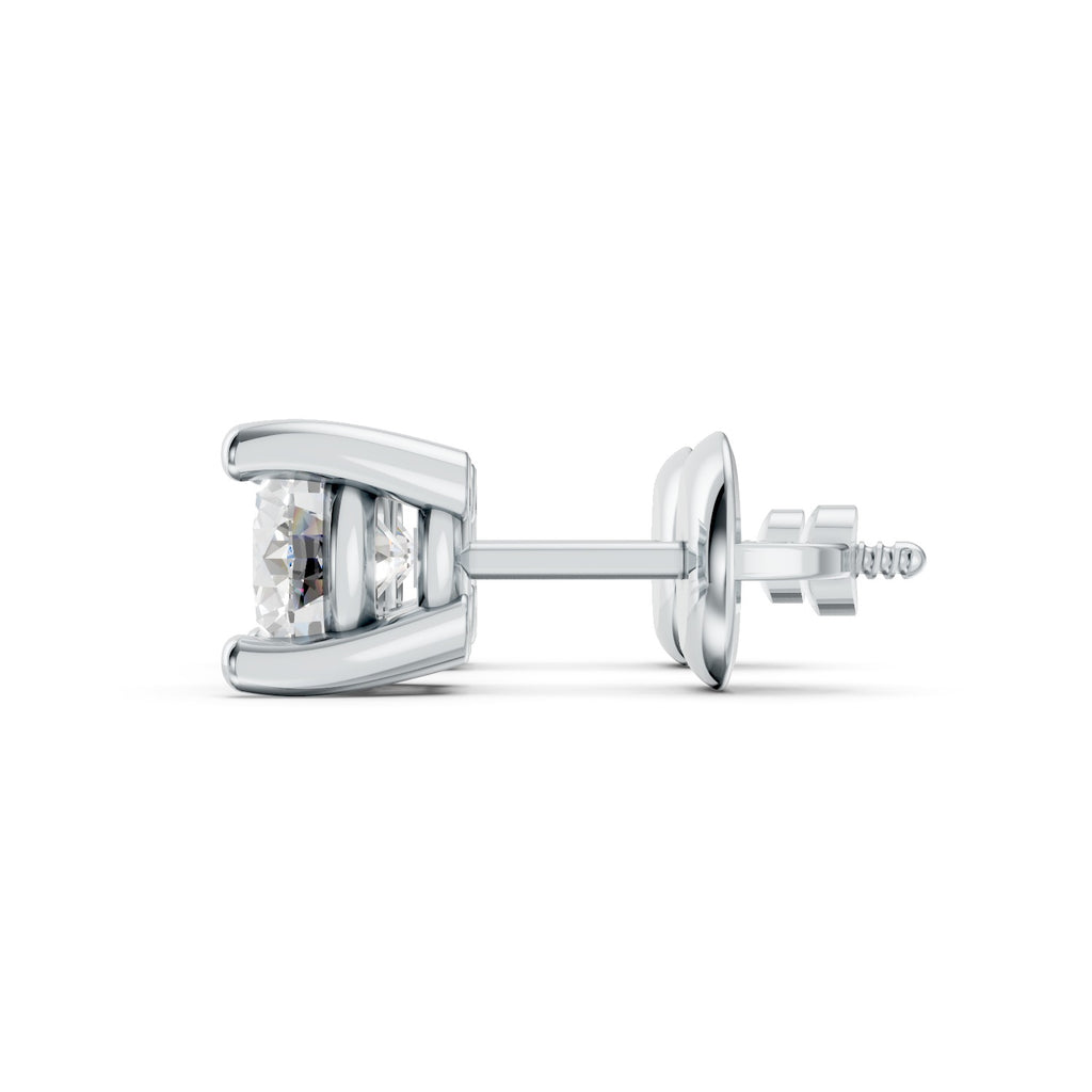 Round Brilliant Lab-Grown Diamond Stud Earrings