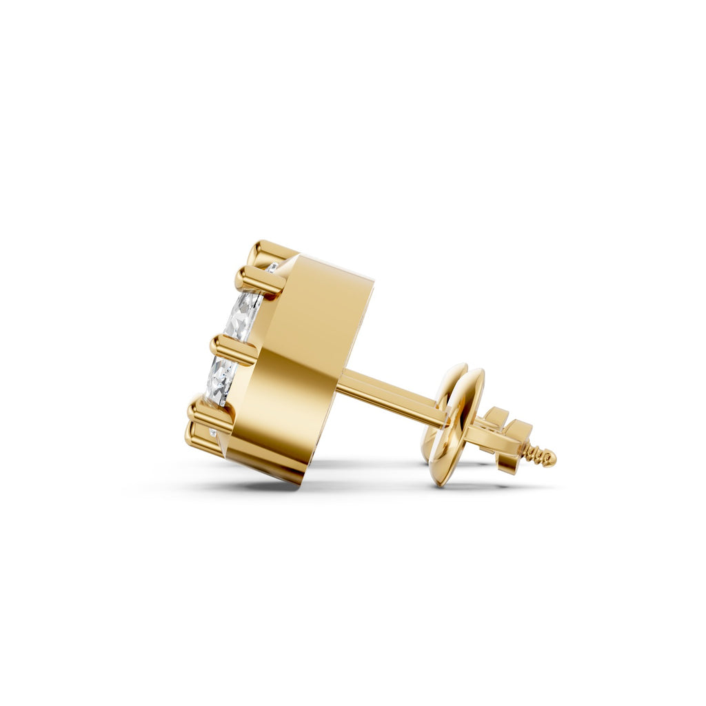 Cushion-Cut Lab-Grown Diamond Stud Earrings