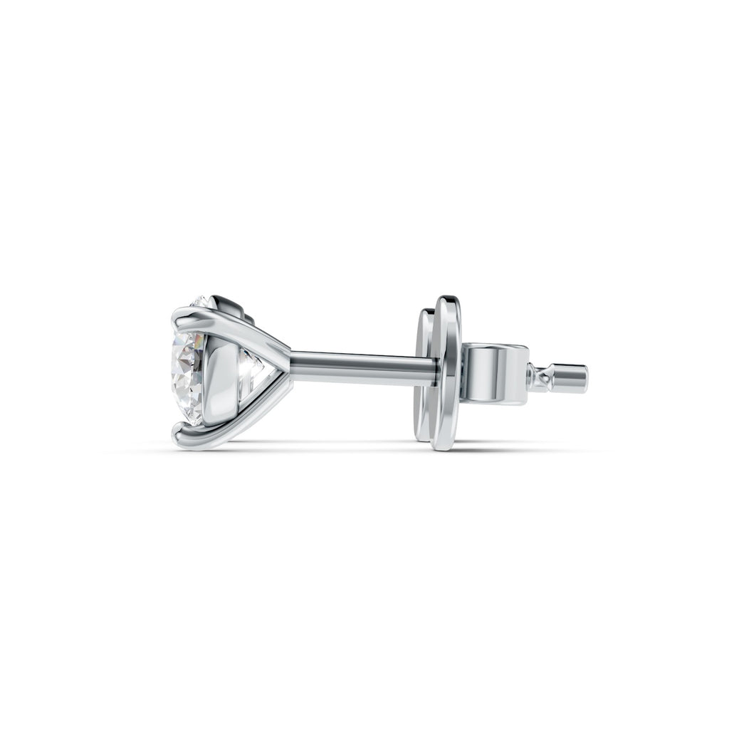 Round Brilliant Lab-Grown Diamond Stud Earrings