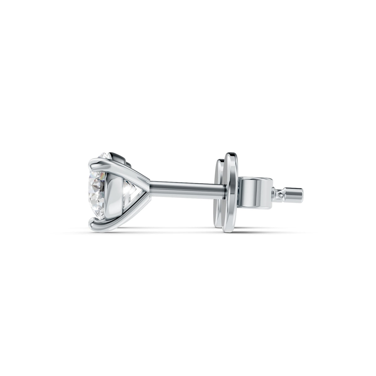 Round Brilliant Lab-Grown Diamond Stud Earrings
