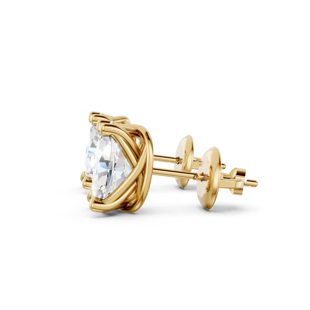 Oval Cut Lab-Grown Diamond Stud Earrings