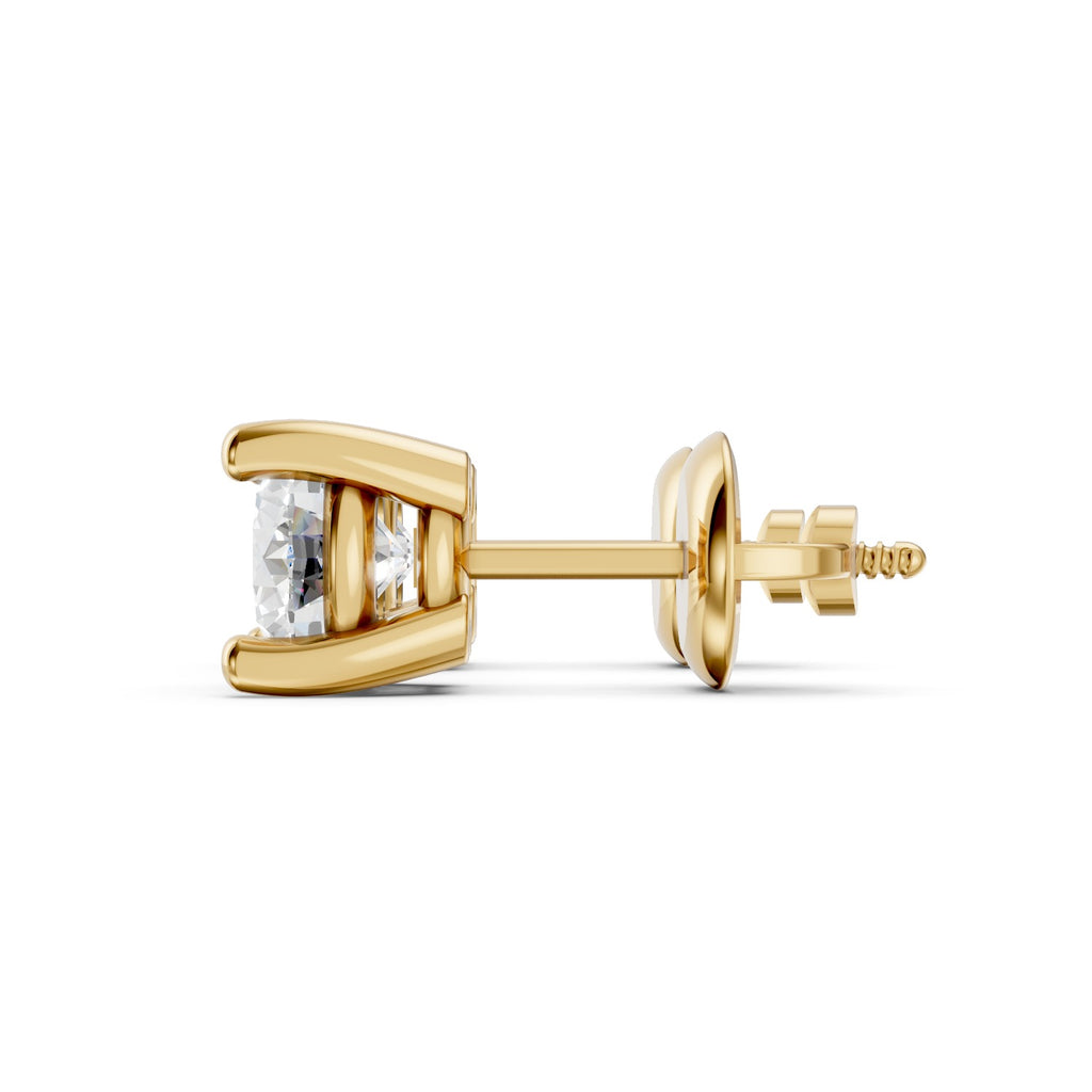 Round Brilliant Lab-Grown Diamond Stud Earrings