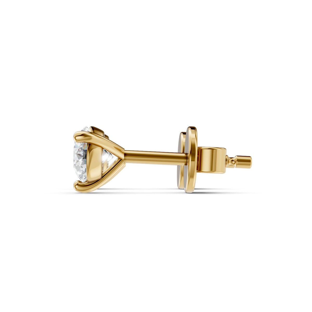 Round Brilliant Lab-Grown Diamond Stud Earrings