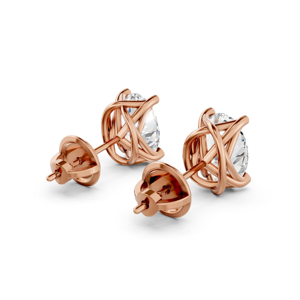 Oval Cut Lab-Grown Diamond Stud Earrings