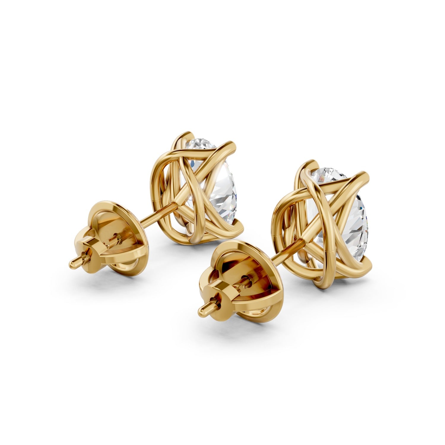 Oval Cut Lab-Grown Diamond Stud Earrings