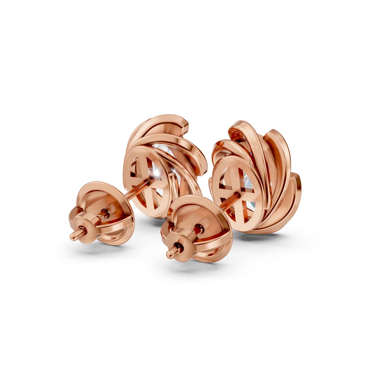 Oval Cut Lab-Grown Diamond Stud Earrings
