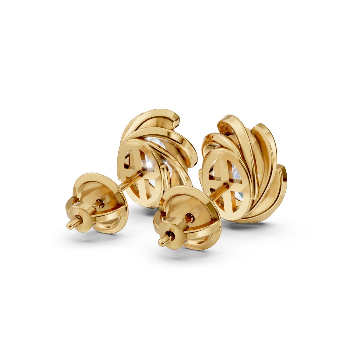 Oval Cut Lab-Grown Diamond Stud Earrings