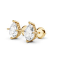 Heart Shape Lab-Grown Diamond Stud Earrings