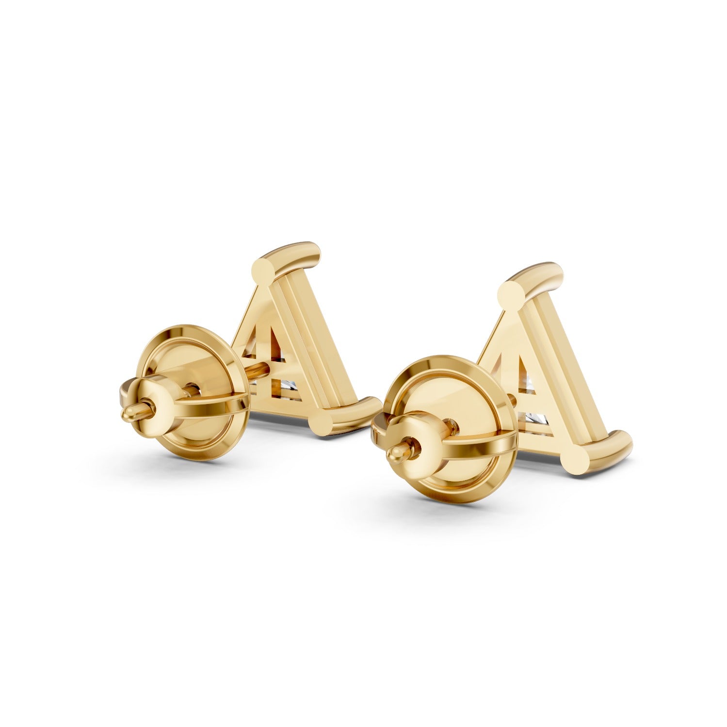 Triangle Cut Lab-Grown Diamond Stud Earrings