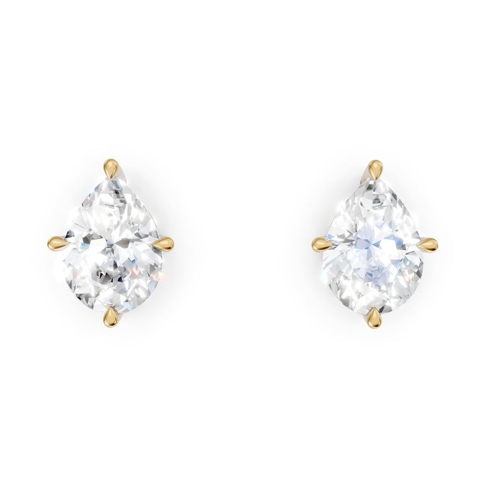 Heart Shape Lab-Grown Diamond Stud Earrings
