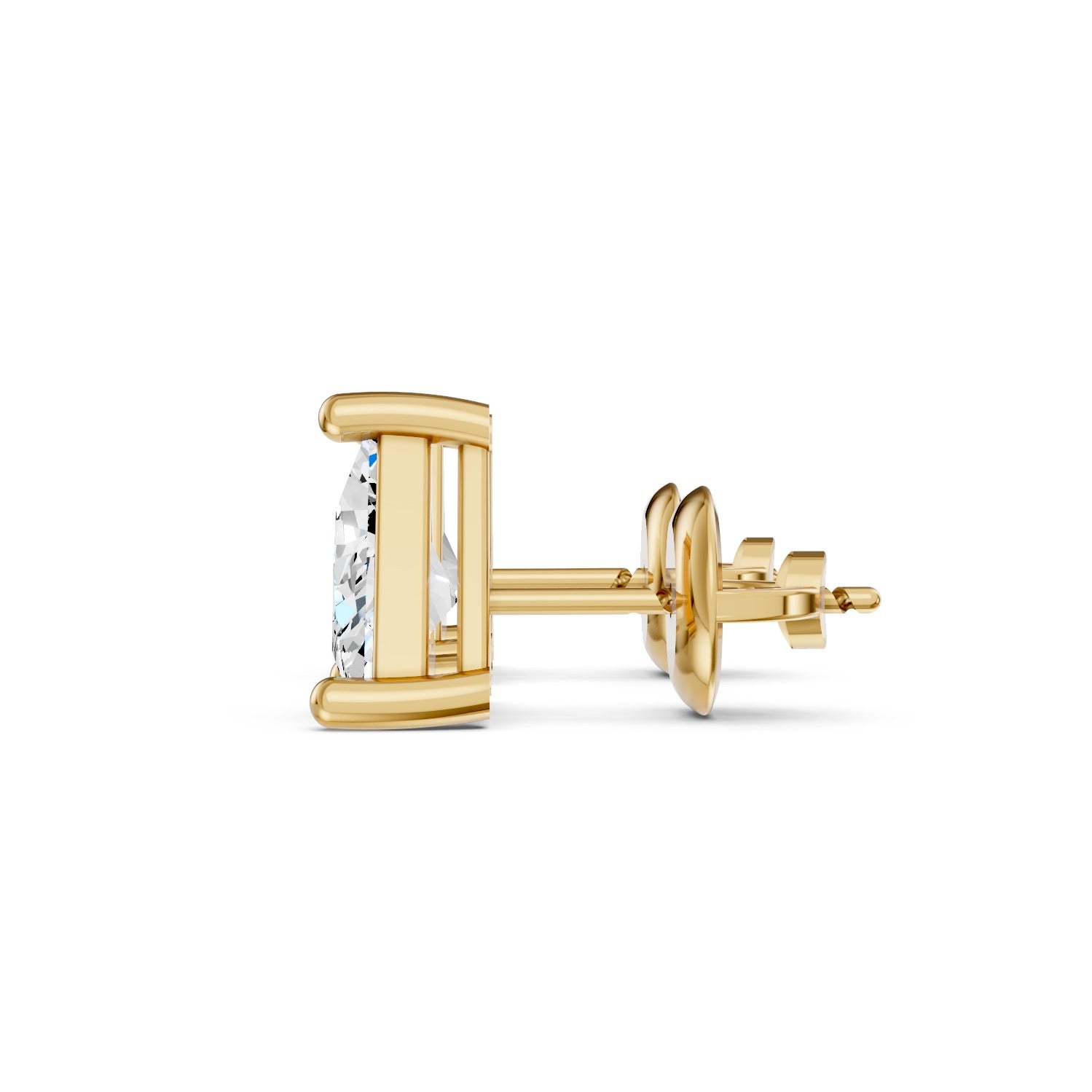 Triangle Cut Lab-Grown Diamond Stud Earrings