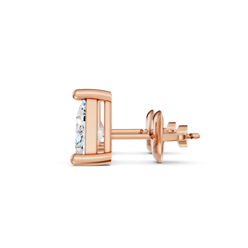 Triangle Cut Lab-Grown Diamond Stud Earrings