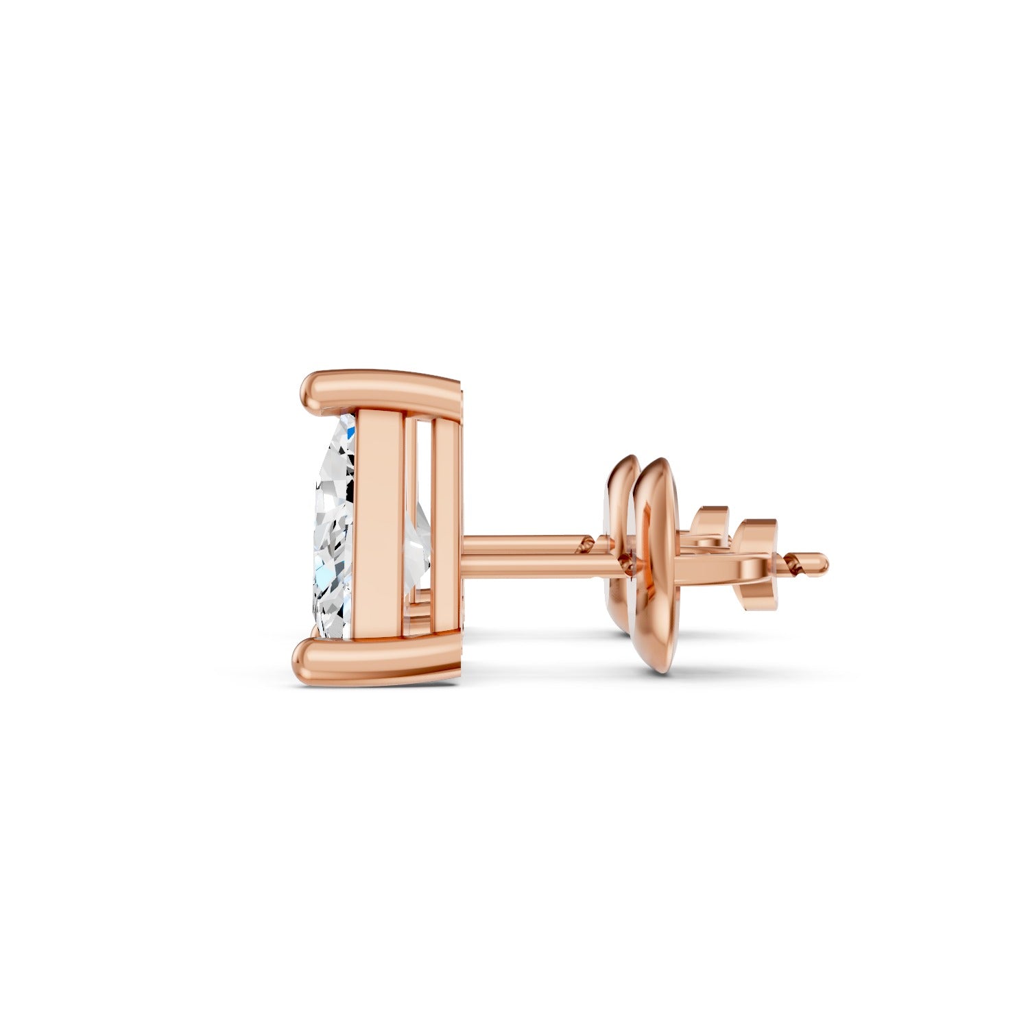 Triangle Cut Lab-Grown Diamond Stud Earrings