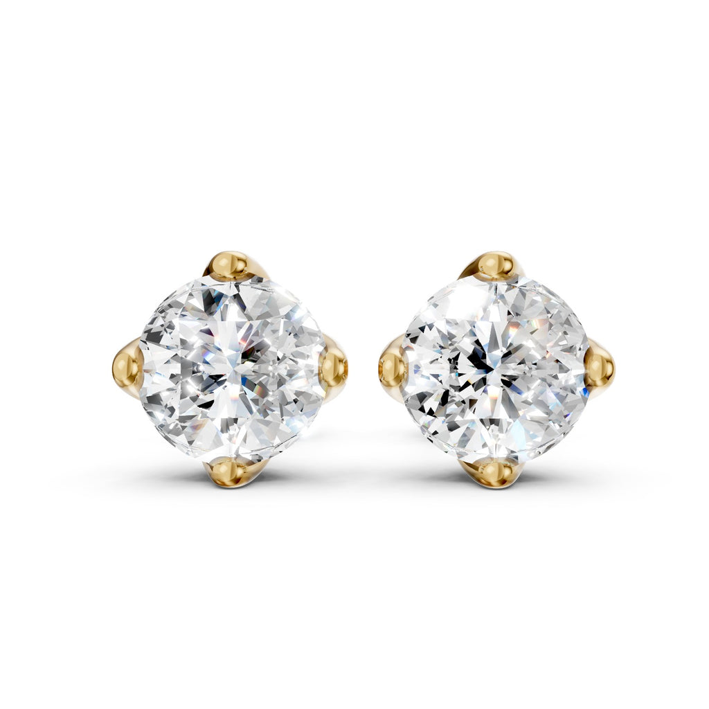 Round Brilliant Lab-Grown Diamond Stud Earrings