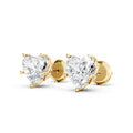 Heart Shape Lab-Grown Diamond Stud Earrings