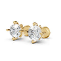 Round Cut Lab-Grown Diamond Stud Earrings