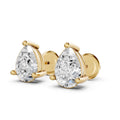 Pear Cut Lab-Grown Diamond Stud Earrings