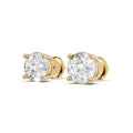 Round Cut Lab-Grown Diamond Stud Earrings